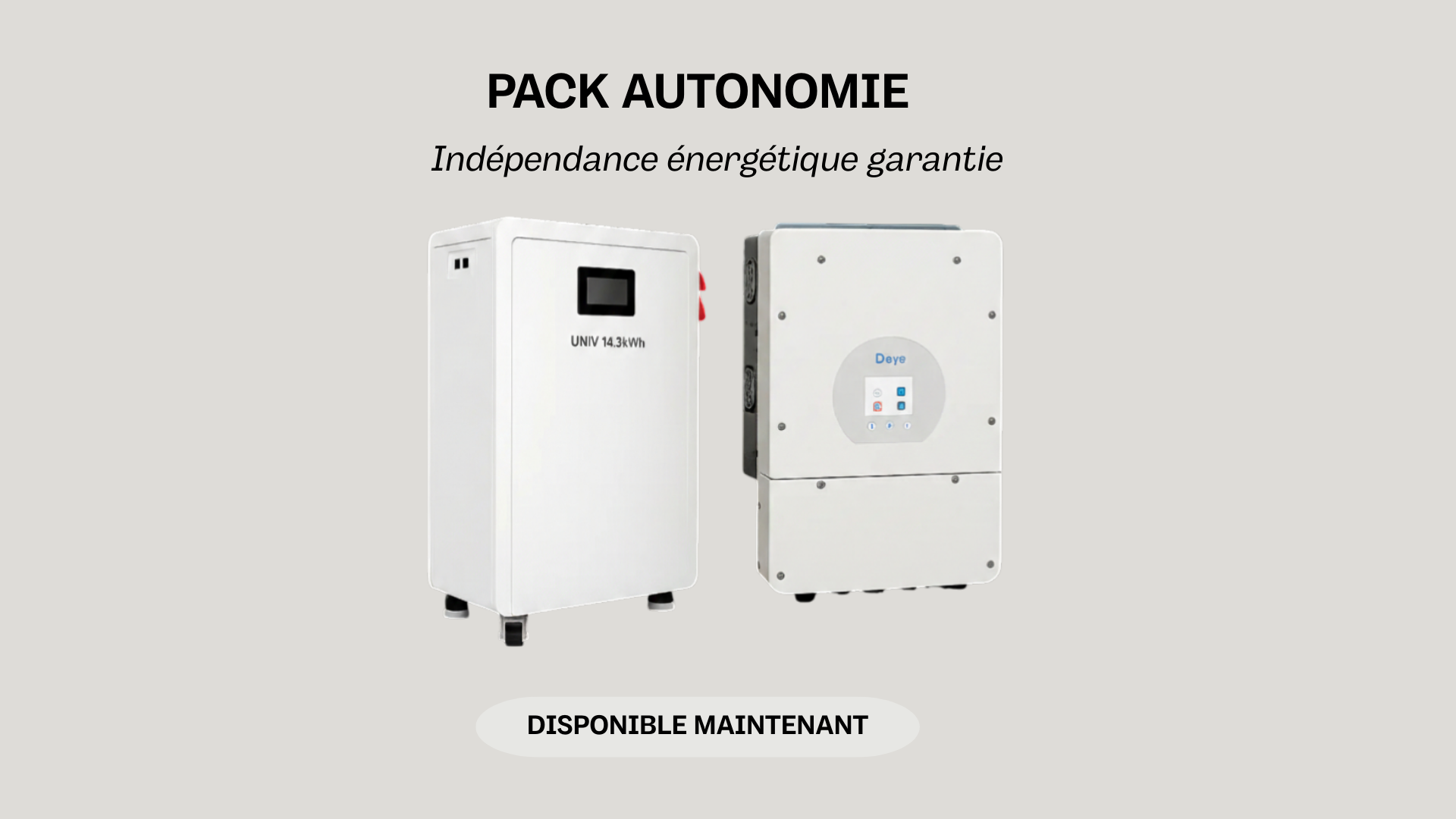 Nos packs autonomies